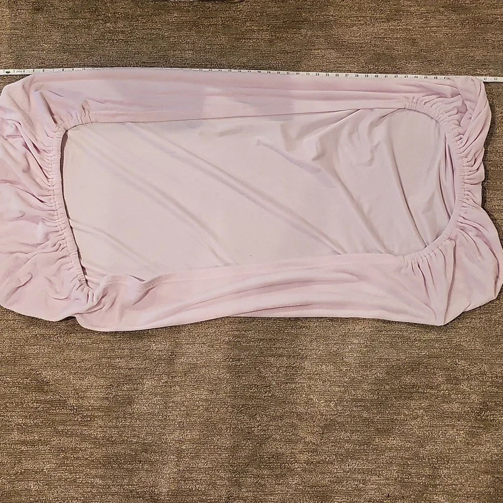 Light Pink Fitted Sheet For Crib 50